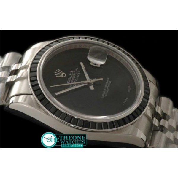 ROLEX - SS Black Ruby Bez Jubliee Blk Pearl Swiss Eta 2836-2