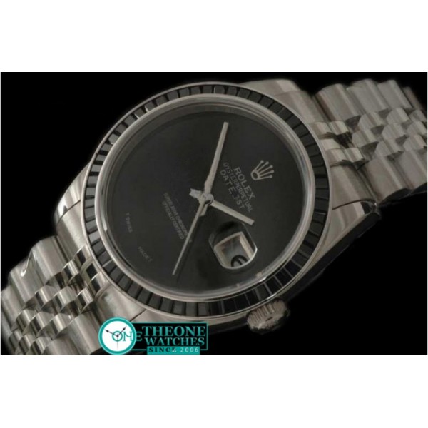 ROLEX - SS Black Ruby Bez Jubliee Blk Pearl Swiss Eta 2836-2