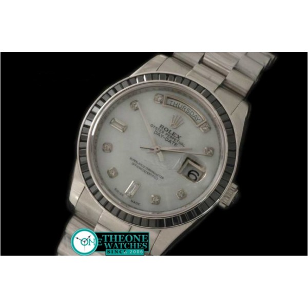 ROLEX - SS Black Ruby Bez Pres White Diam Swiss Eta 2836-2