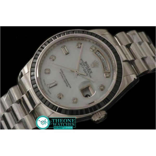 ROLEX - SS Black Ruby Bez Pres White Diam Swiss Eta 2836-2