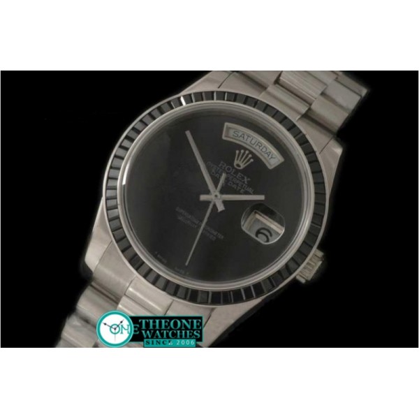 ROLEX - SS Black Ruby Bez Pres Pearl Blk Swiss Eta 2836-2