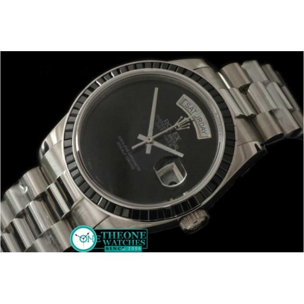 ROLEX - SS Black Ruby Bez Pres Pearl Blk Swiss Eta 2836-2