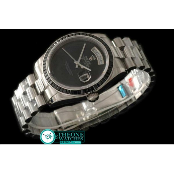 ROLEX - SS Black Ruby Bez Pres Pearl Blk Swiss Eta 2836-2