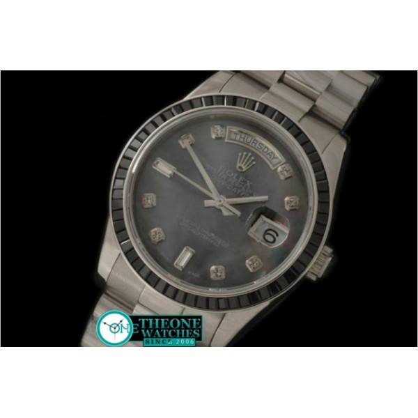 ROLEX - SS Black Ruby Bez Pres MOP Blk Diam Swiss Eta 2836-2