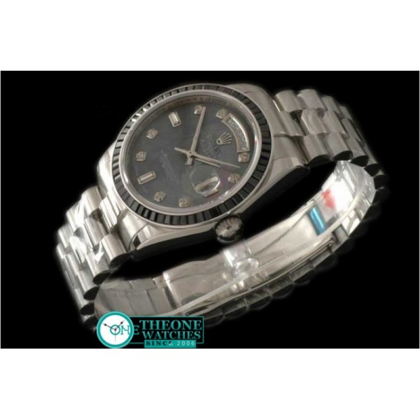 ROLEX - SS Black Ruby Bez Pres MOP Blk Diam Swiss Eta 2836-2