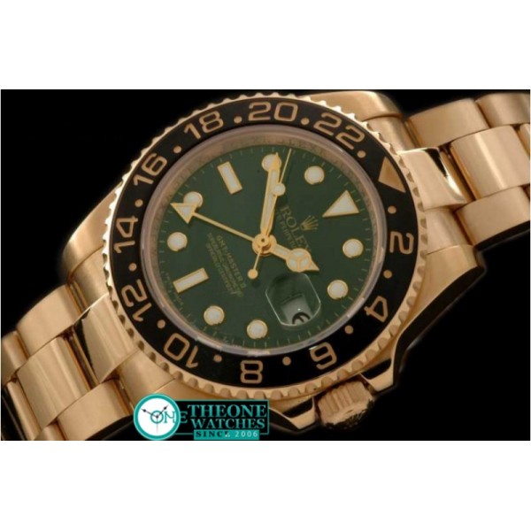 ROLEX - Royal Black SS/Sq Cut Diam Bez+E-Links/RU Swiss Eta