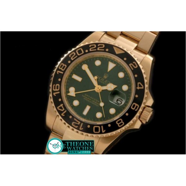 ROLEX - Royal Black SS/Sq Cut Diam Bez+E-Links/RU Swiss Eta