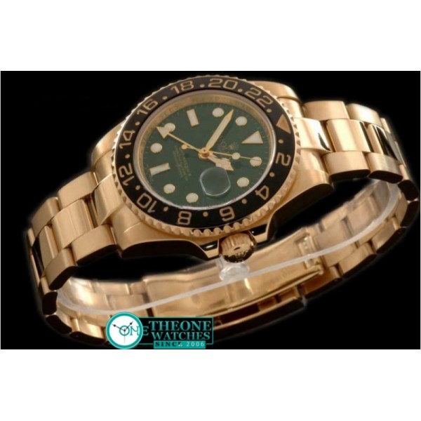 ROLEX - Royal Black SS/Sq Cut Diam Bez+E-Links/RU Swiss Eta