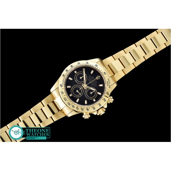 Rolex - Daytona 18K YG Wrapped Black Stk BP A7750 Mod 4130