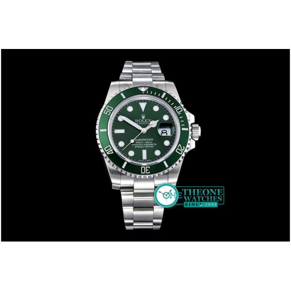 Rolex - 116610 LV Green Cer Submariner BP MY9015 Mod 3135