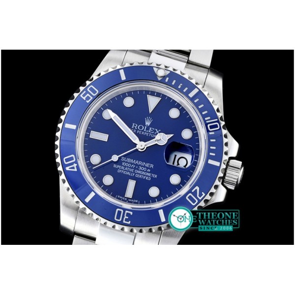 Rolex - 116619 SS Blue Cer Submariner BP MY9015 Mod 3135