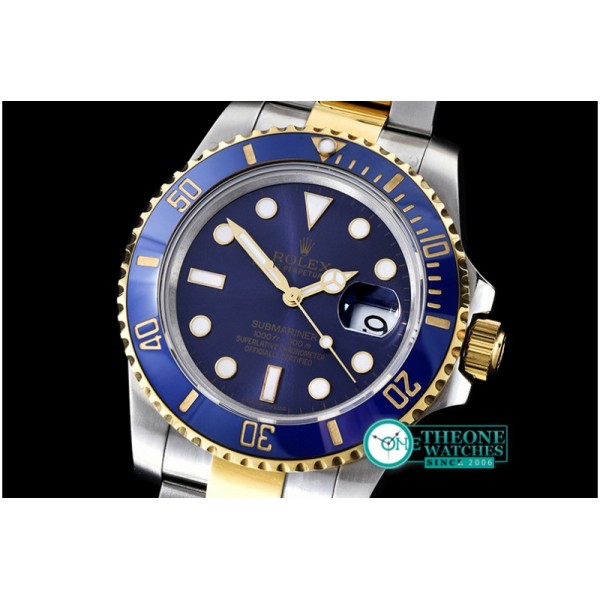 Rolex - 116613 YG/SS Blue Cer Submariner BP MY9015 Mod3135