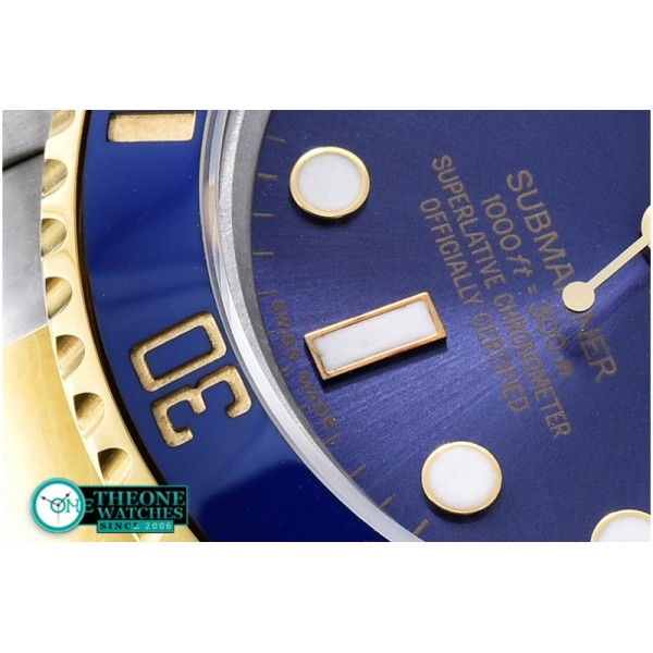 Rolex - 116613 YG/SS Blue Cer Submariner BP MY9015 Mod3135