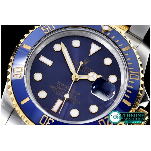 Rolex - 116613 YG/SS Blue Cer Submariner BP MY9015 Mod3135