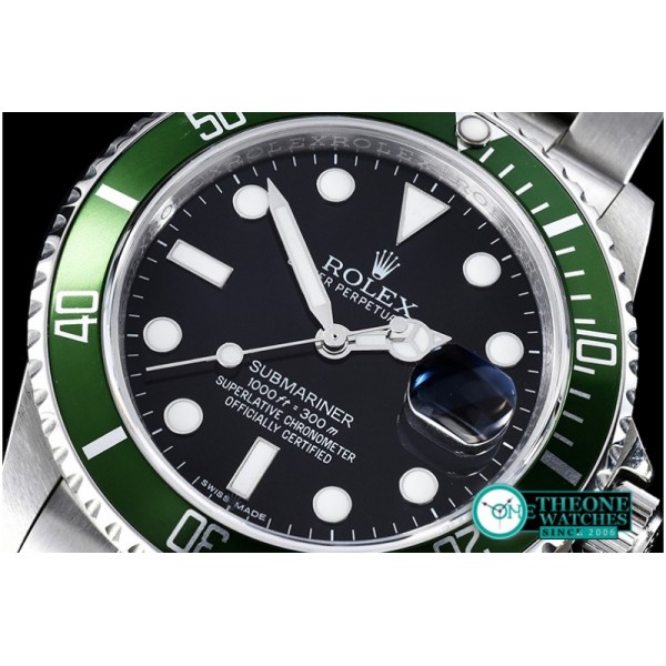 Rolex - 16610 LV Green Submariner BP MY9015 Mod 3135