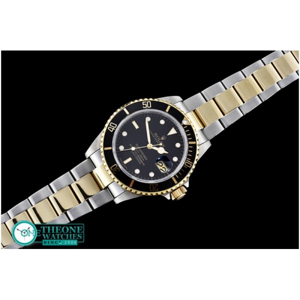 Rolex - 16613 YG/SS Black Submariner BP My9015 Mod 3135