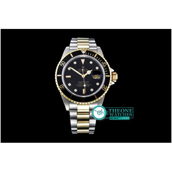 Rolex - 16613 YG/SS Black Submariner BP My9015 Mod 3135