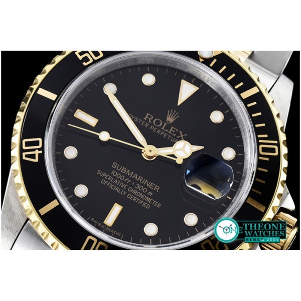 Rolex - 16613 YG/SS Black Submariner BP My9015 Mod 3135