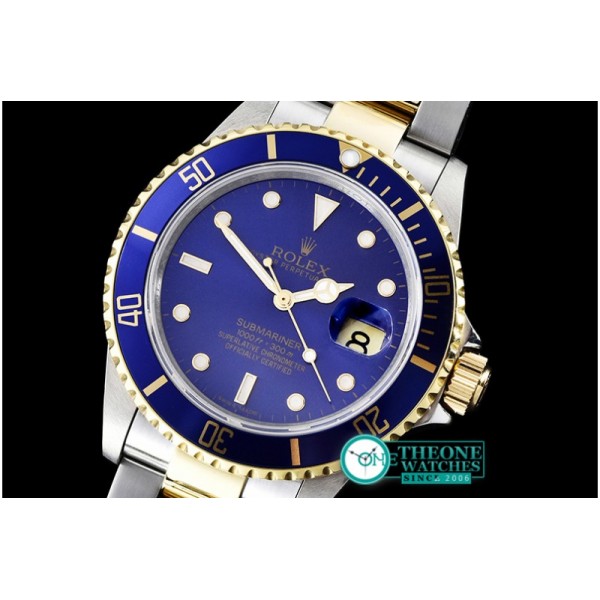 Rolex - 16613 YG/SS Blue Submariner BP My9015 Mod 3135