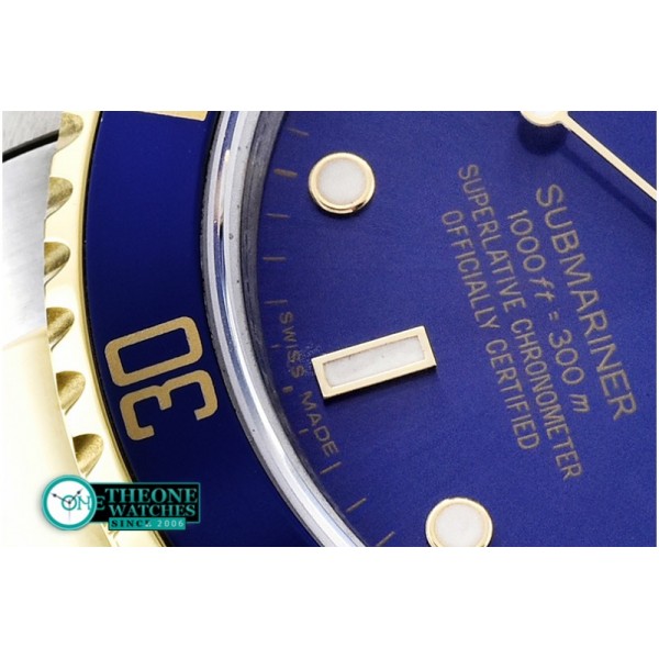 Rolex - 16613 YG/SS Blue Submariner BP My9015 Mod 3135