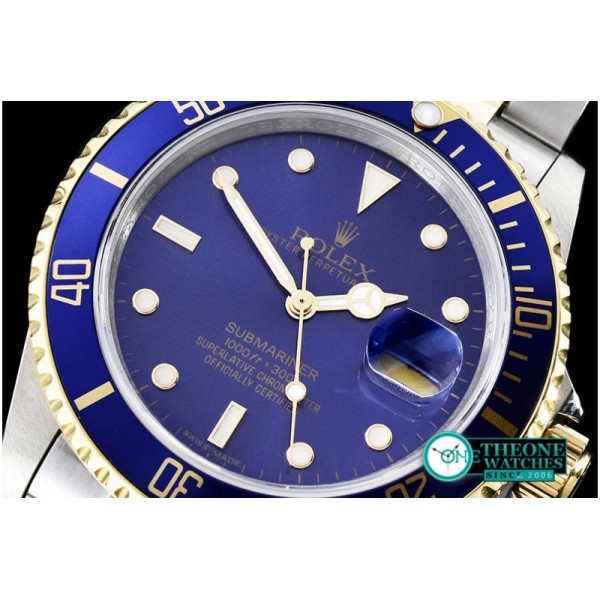 Rolex - 16613 YG/SS Blue Submariner BP My9015 Mod 3135