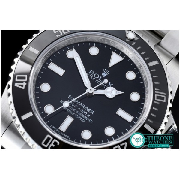 Rolex - Submariner No Date 114060 SS Black V7 Noob A2836