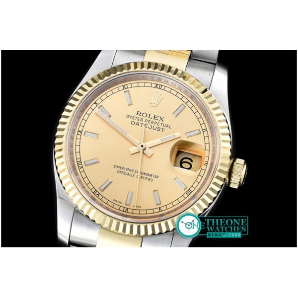 Rolex - DateJust Mens 36mm YG/SS Oyst BP Asia 2836