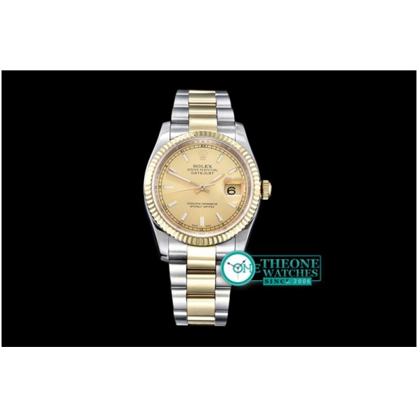 Rolex - DateJust Mens 36mm YG/SS Oyst BP Asia 2836