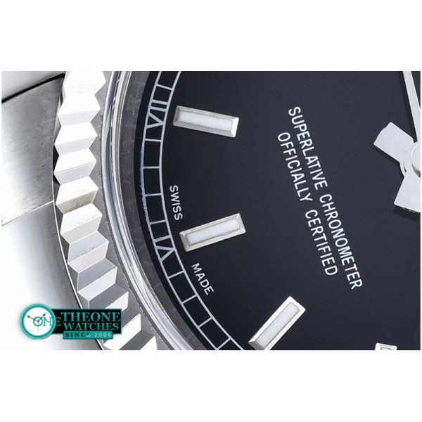 Rolex - DateJust Mens 36mm SS/SS Black Sticks BP Asia 2836