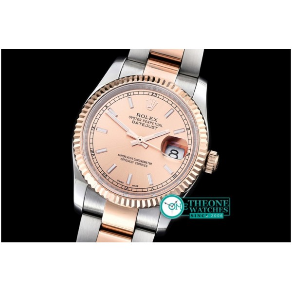 Rolex - DateJust Midsize 31mm RG/SS Rose Gold BP Asia 2836