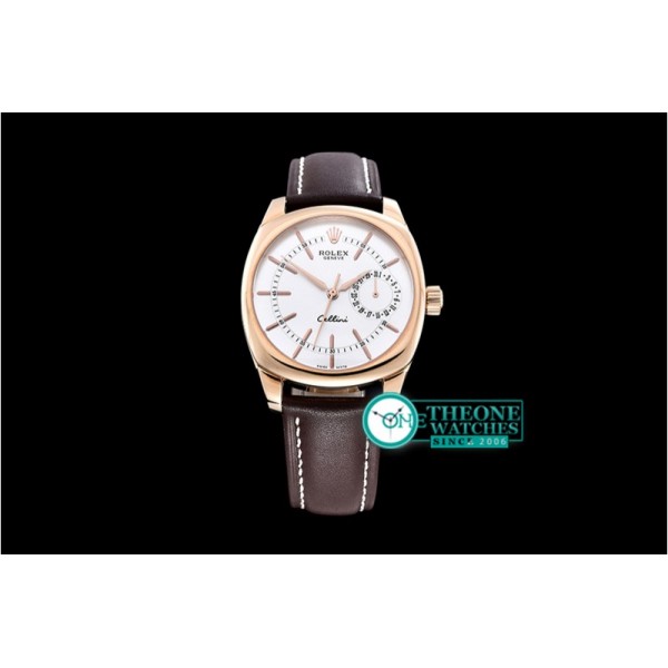 Rolex - Cellini Date RG/LE Silver Sticks Asia 2824