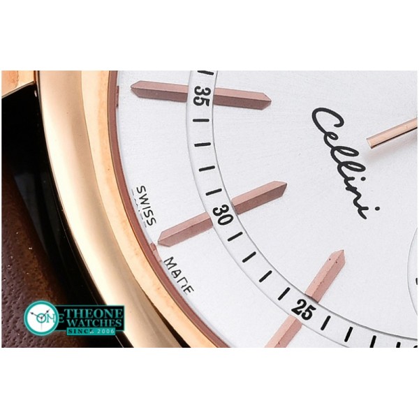 Rolex - Cellini Date RG/LE Silver Sticks Asia 2824