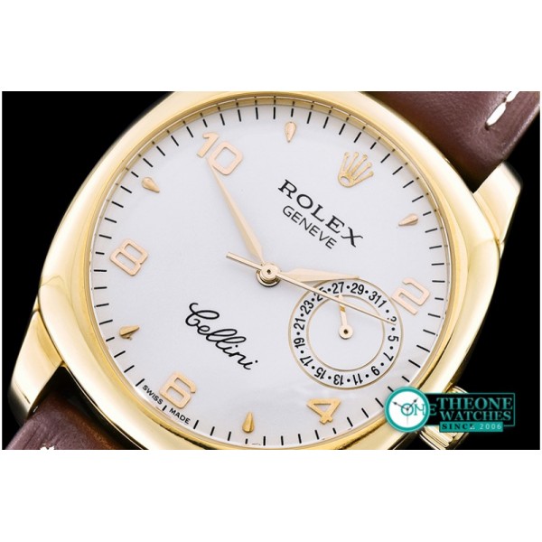 Rolex - Cellini Date YG/LE White Num Asia 2824