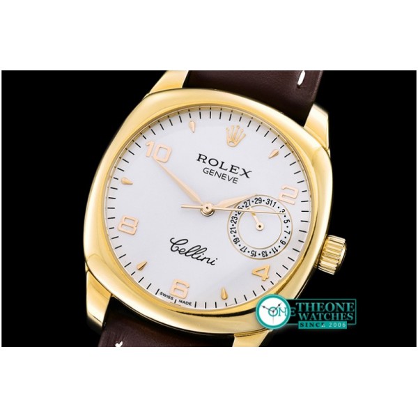 Rolex - Cellini Date YG/LE White Num Asia 2824