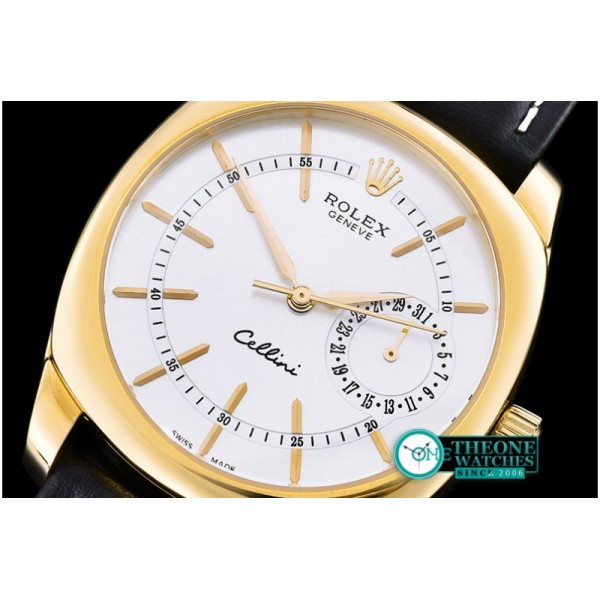 Rolex - Cellini Date YG/LE Silver Sticks Asia 2824