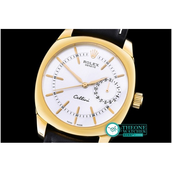 Rolex - Cellini Date YG/LE Silver Sticks Asia 2824