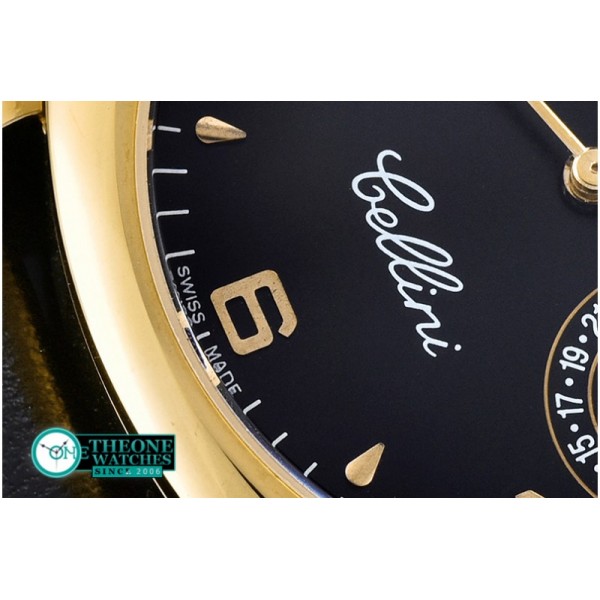 Rolex - Cellini Date YG/LE Black Num/Sticks Asia 2824