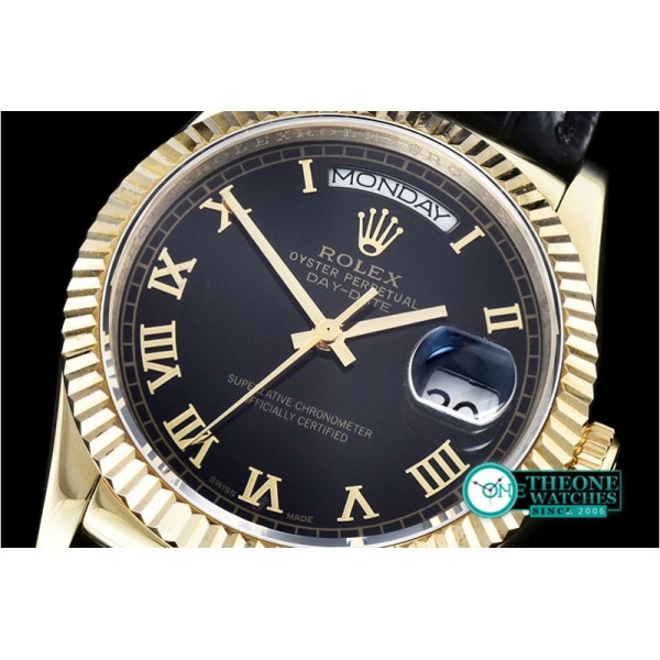 Rolex - DayDate 36mm YG/LE Black Roman A2836