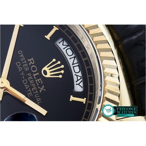 Rolex - DayDate 36mm YG/LE Black Roman A2836