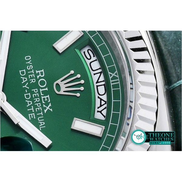 Rolex - DayDate 36mm SS/LE Green Sticks A2836