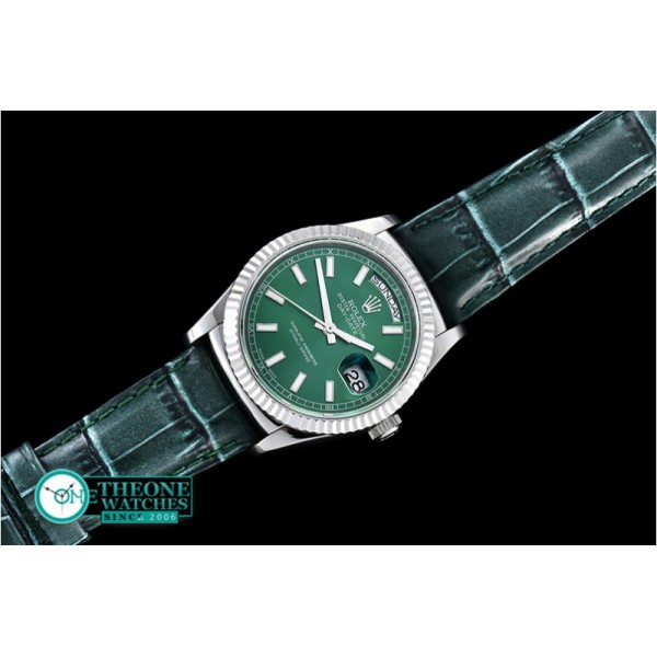 Rolex - DayDate 36mm SS/LE Green Sticks A2836