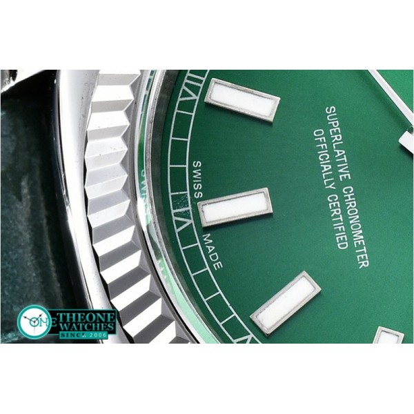 Rolex - DayDate 36mm SS/LE Green Sticks A2836