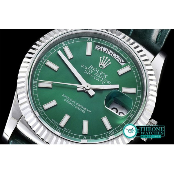 Rolex - DayDate 36mm SS/LE Green Sticks A2836