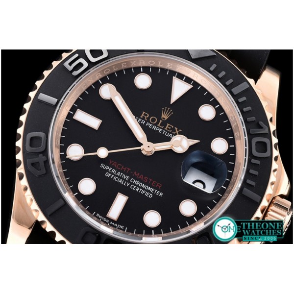 Rolex - YachtMaster 116655 40mm RG/RU Black Noob Asia 2836