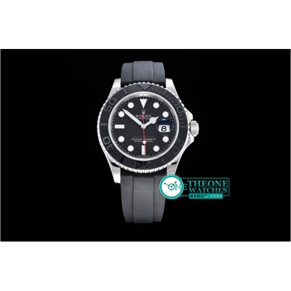 Rolex - YachtMaster 116655 SS/RU Cer Bez Black JF A2836