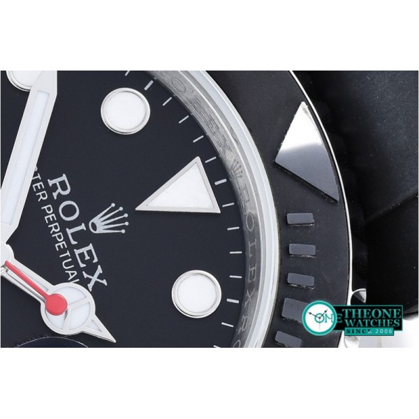 Rolex - YachtMaster 116655 SS/RU Cer Bez Black JF A2836