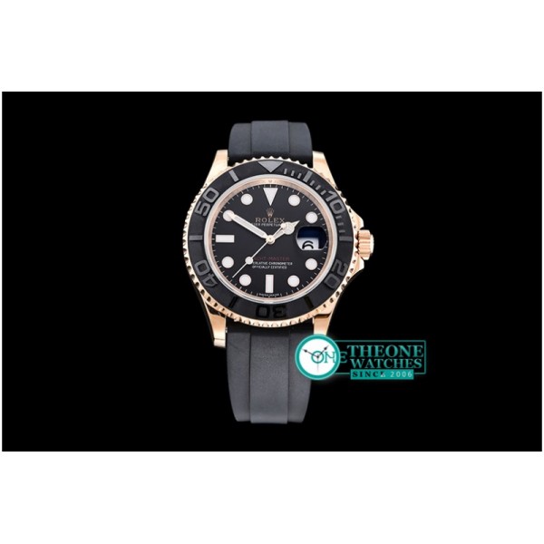 Rolex - YachtMaster 116655 RG/RU Cer Bez Black JF A2836