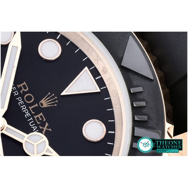 Rolex - YachtMaster 116655 RG/RU Cer Bez Black JF A2836