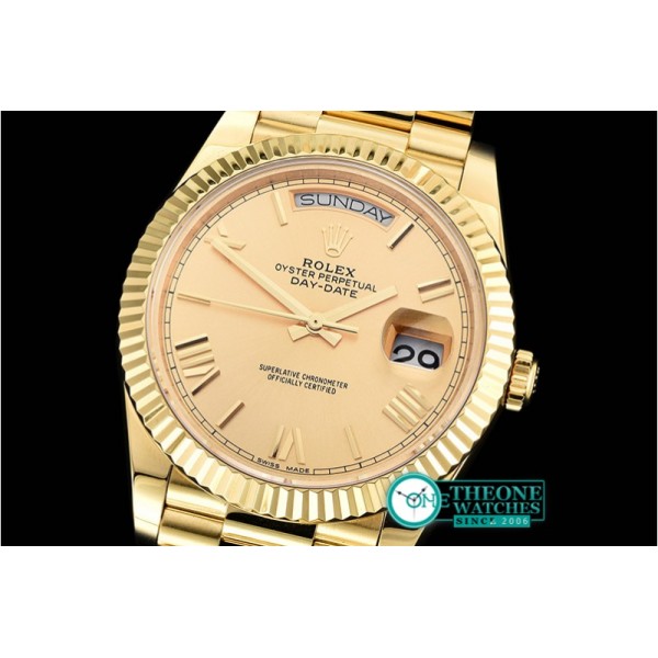 Rolex - DayDate 228206 YG/YG 18K Wrp Gold Roman BP Swiss 2836