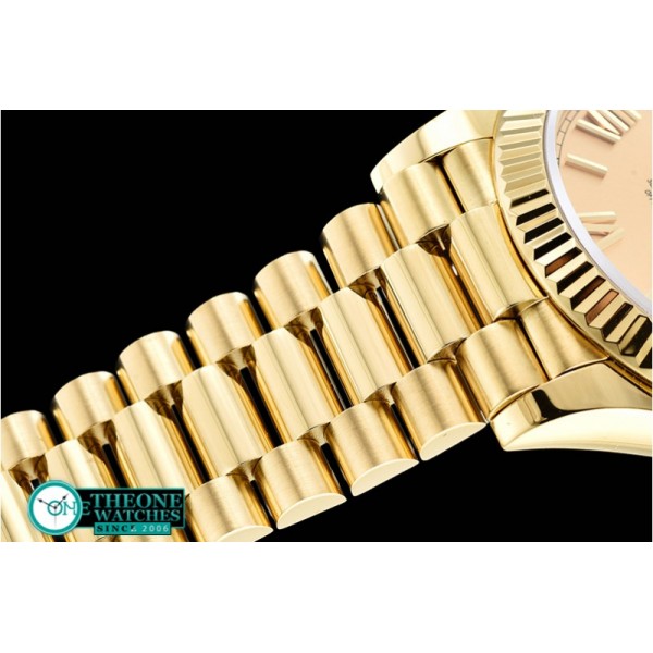 Rolex - DayDate 228206 YG/YG 18K Wrp Gold Roman BP Swiss 2836